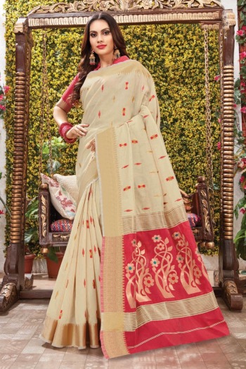 kochi Handloom Cotton Saree catalog wholesaler