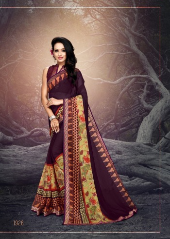 Kodas Nia Chiffon print daily wear Saree catalog wholesaler