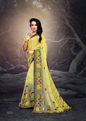 Kodas Nia Chiffon print daily wear Saree catalog wholesaler