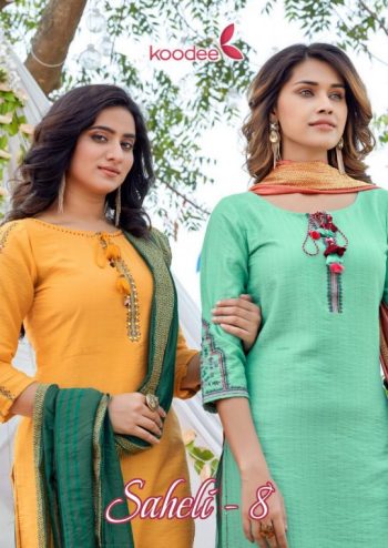 Koodee Saheli vol 8 Kurtis with Pant and Dupatta wholesaler