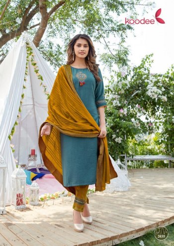 Koodee Saheli vol 8 Kurtis with Pant and Dupatta wholesaler