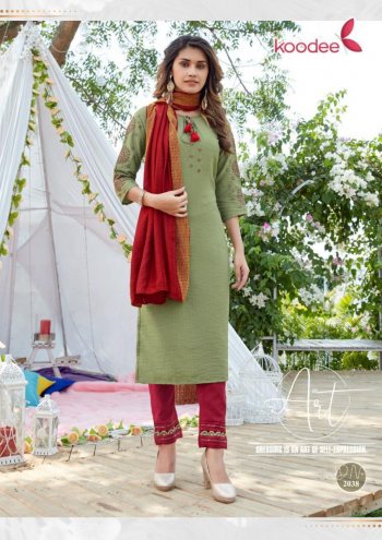 Koodee Saheli vol 8 Kurtis with Pant and Dupatta wholesaler