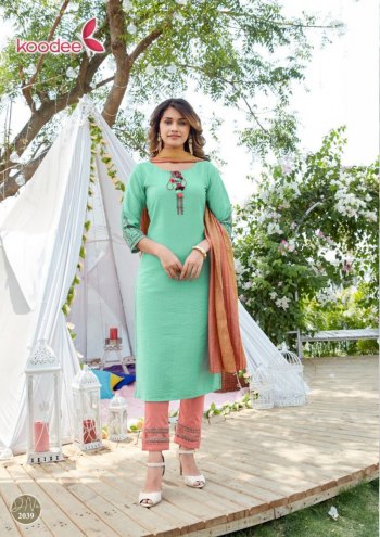 Koodee Saheli vol 8 Kurtis with Pant and Dupatta wholesaler