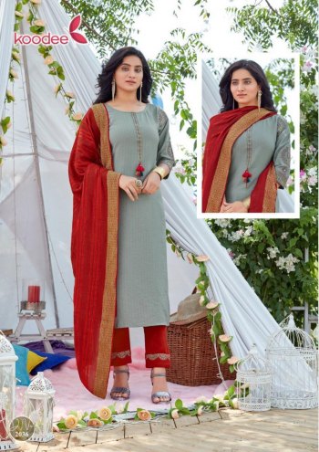 Koodee Saheli vol 8 Kurtis with Pant and Dupatta wholesaler