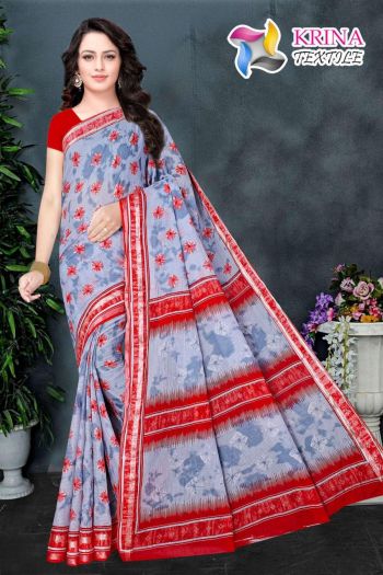 Krina Textile Shibori Cotton Batik Saree catalog wholesaler