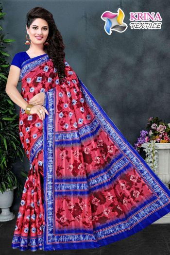 Krina Textile Shibori Cotton Batik Saree catalog wholesaler