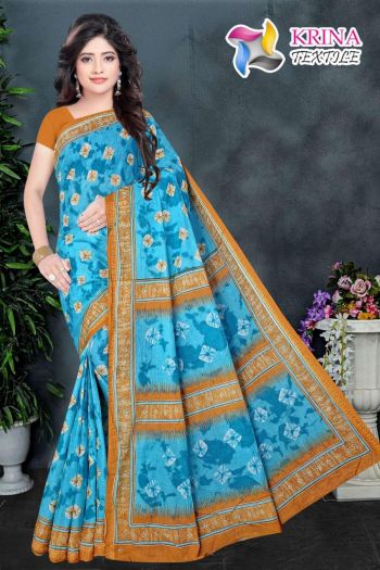 Krina Textile Shibori Cotton Batik Saree catalog wholesaler