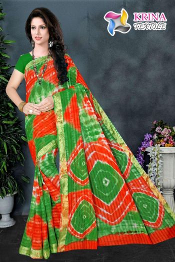 Krina Textile Shibori Cotton Batik Saree catalog wholesaler