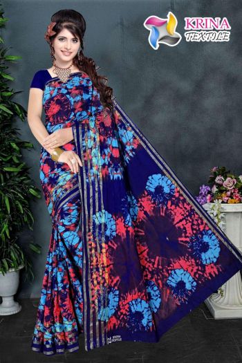 Krina Textile Shibori Cotton Batik Saree catalog wholesaler