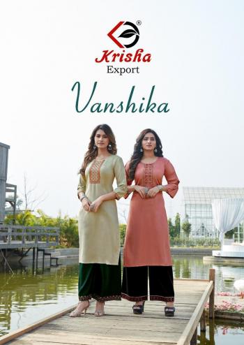 Krisha Export Vanshika rayon kurtis with Palazzo wholesaler