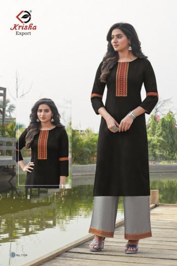 Krisha Export Vanshika rayon kurtis with Palazzo wholesaler