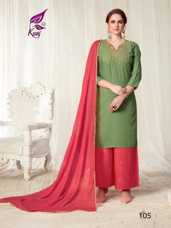 Kunj Kainaat vol 1 Rayon Kurtis with Palazzo and Dupatta Wholesaler