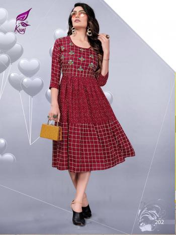 Kunj Kivi vol 2 Rayon kurtis catalog wholesaler