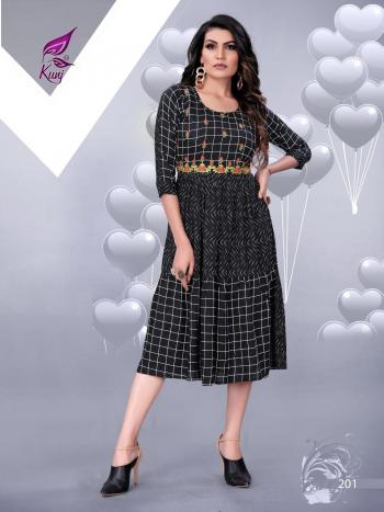 Kunj Kivi vol 2 Rayon kurtis catalog wholesaler