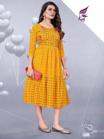 Kunj Kivi vol 2 Rayon kurtis catalog wholesaler