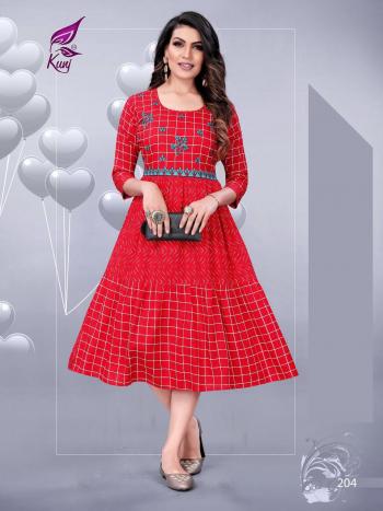 Kunj Kivi vol 2 Rayon kurtis catalog wholesaler