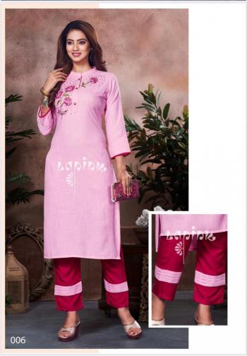 La Pink Zeel vol 1 Kurtis with pant wholesale Price