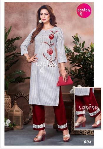 La Pink Zeel vol 1 Kurtis with pant wholesale Price