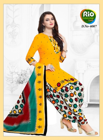 Laado Rio Special vol 10 vol 4 Cotton punjabi Dress Material