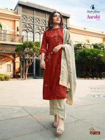 Ladies Flavour aarohi vol 3 kurtis with pant and Dupatta catalog