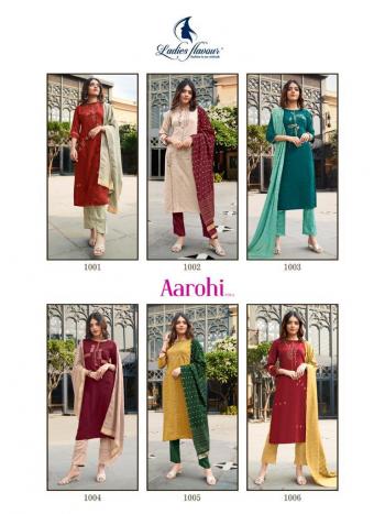 Ladies Flavour aarohi vol 3 kurtis with pant and Dupatta catalog