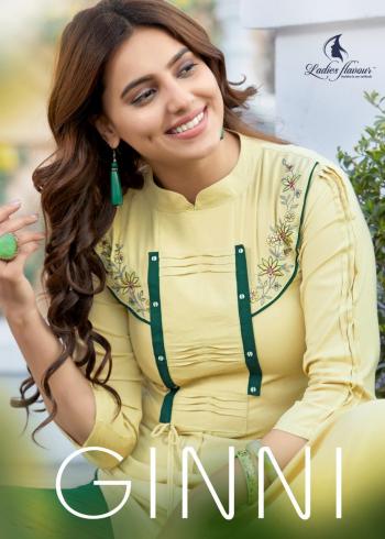 Ladies Flavour Ginni Rayon kurtis with Palazzo Wholesaler