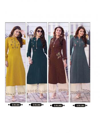 Ladies Flavour Jasmeet kurtis with palazzo wholesaler