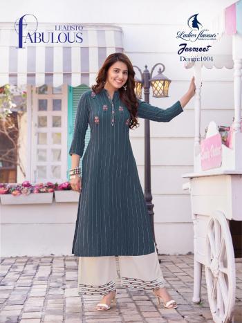 Ladies Flavour Jasmeet kurtis with palazzo wholesaler