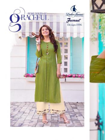 Ladies Flavour Jasmeet kurtis with palazzo wholesaler