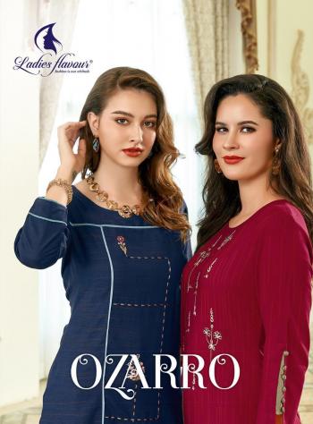 Ladies Flavour ozarro Rayon kurtis with Pant Catalog