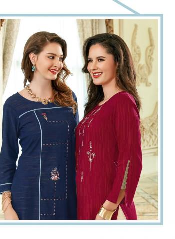 Ladies Flavour ozarro Rayon kurtis with Pant Catalog