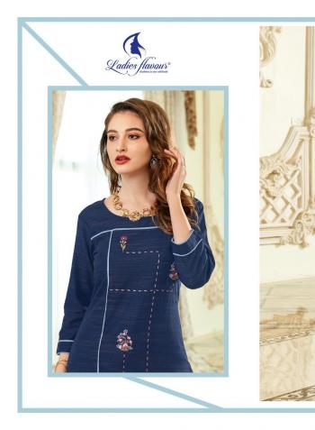 Ladies Flavour ozarro Rayon kurtis with Pant Catalog