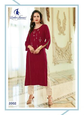 Ladies Flavour ozarro Rayon kurtis with Pant Catalog