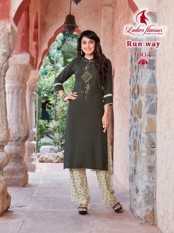 ladies Flavour Runway Kurtis with palazzo wholesaler