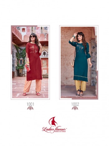 ladies Flavour Runway Kurtis with palazzo wholesaler