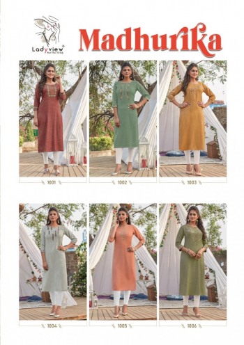 Ladyview Madhurika Rayon kurtis wholesaler