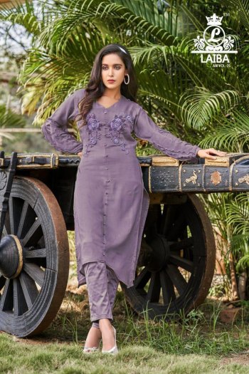 Laiba Am 76 Party wear kurtis with pent catalog