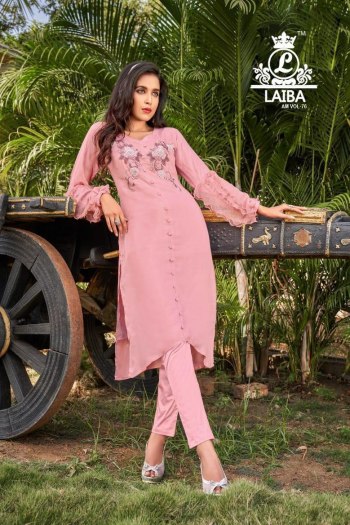 Laiba Am 76 Party wear kurtis with pent catalog