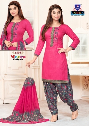 Lassa Meera Patiyala vol 15 Cotton Dress Material