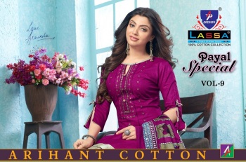 Lassa Payal Special vol 9 Cotton Dress Material catalog wholesaler