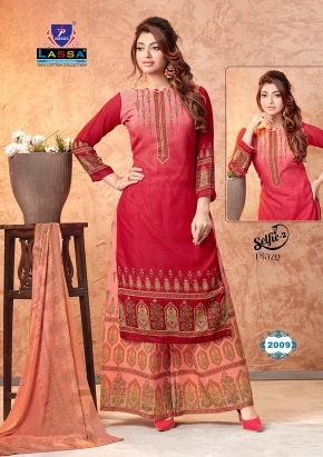 Lassa Selfie palazzo vol 2 Cotton Pakistani dress material