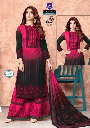 Lassa Selfie palazzo vol 2 Cotton Pakistani dress material