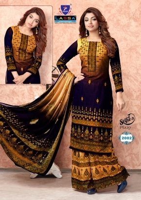 Lassa Selfie palazzo vol 2 Cotton Pakistani dress material