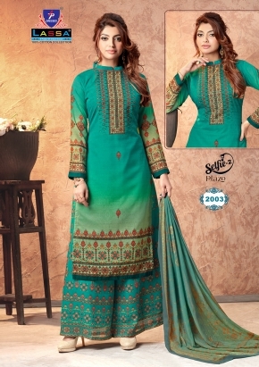 Lassa Selfie palazzo vol 2 Cotton Pakistani dress material