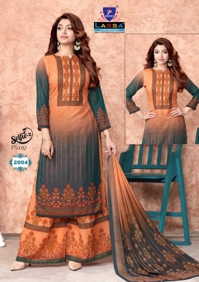 Lassa Selfie palazzo vol 2 Cotton Pakistani dress material