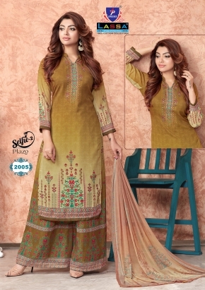 Lassa Selfie palazzo vol 2 Cotton Pakistani dress material