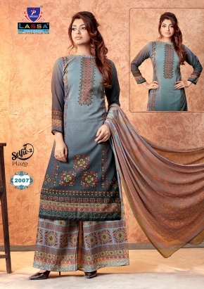 Lassa Selfie palazzo vol 2 Cotton Pakistani dress material