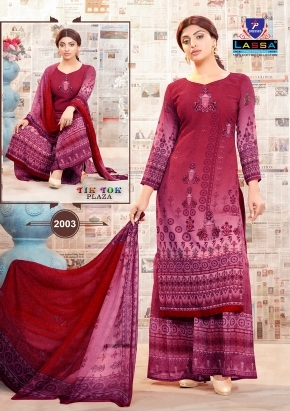 Lassa Tik Tok Plaza vol 2 Cotton Dress material Catalog