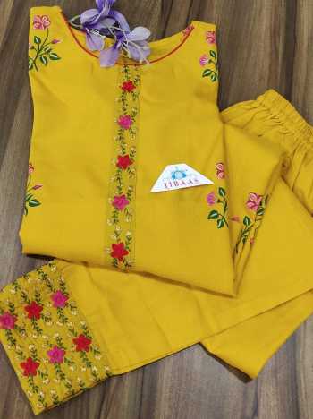 Libaas Cotton embroidered Branded Kurtis with Pant