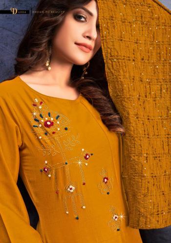 Lily and lali Muskan hand work Ethnic kurtis with pant and Dupatta